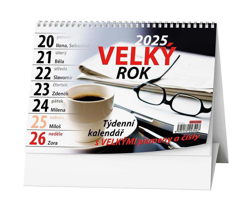 Baloušek Tisk kalendář stolní žánr. týd. Velký rok