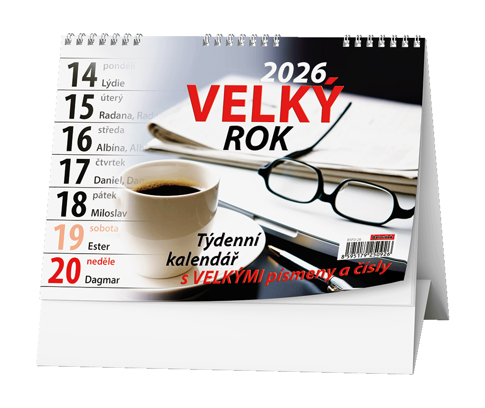 Baloušek Tisk kalendář stolní žánr. týd. Velký rok