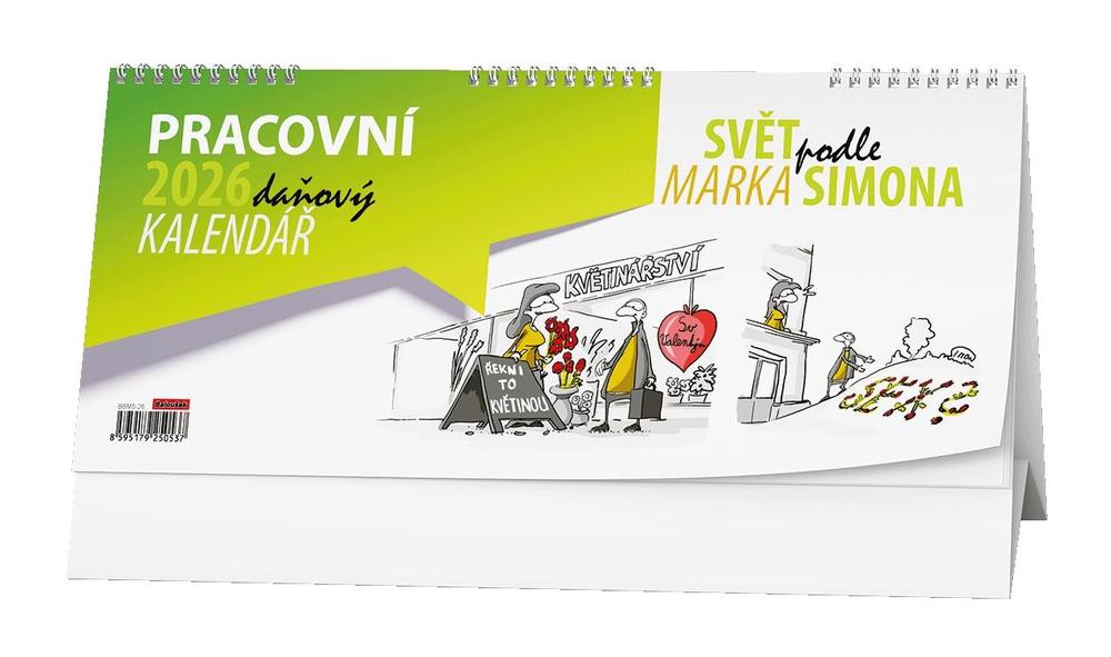 Baloušek Tisk kalendář stolní pracovní daňový Svět podle Marka Simona