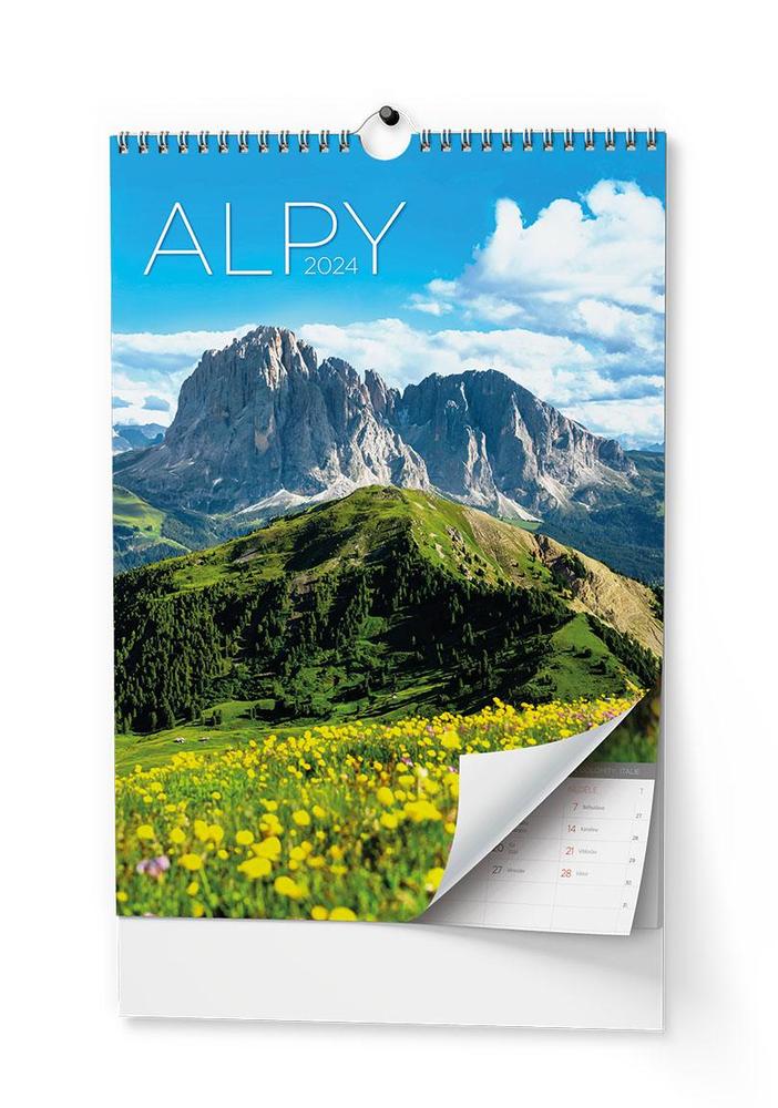 Baloušek Tisk kalendář nástěnný A3 Alpy