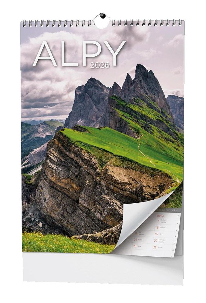 Baloušek Tisk kalendář nástěnný A3 Alpy