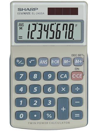 Sharp kalkulačka EL-240SAB stolní / 8 míst