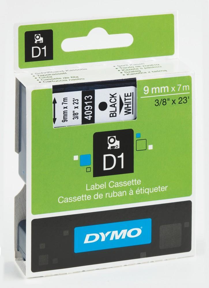 Dymo páska D1 9mm/7m černá na bílé