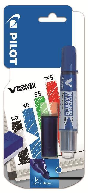 Popisovač Pilot 5979 na bílé tabule V-Board Master modrý + náplň