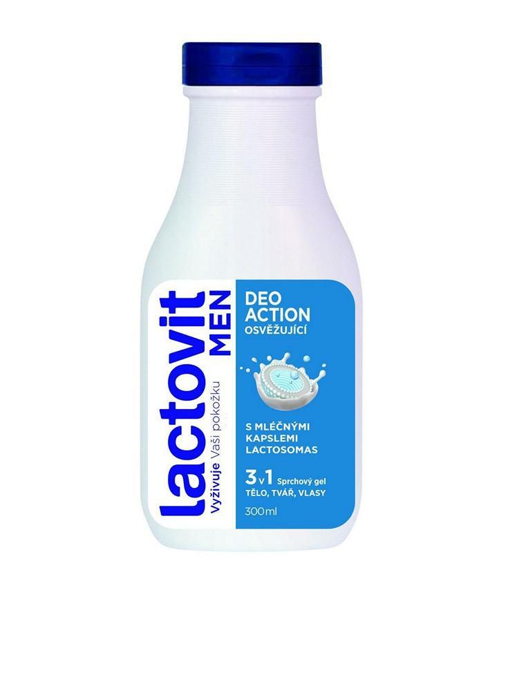 Sprchový gel Lactovit MEN deoaction 3 v 1 300 ml