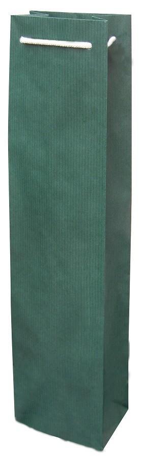 Taška na víno papírová zelená