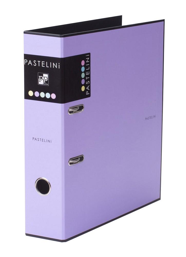KARTON P+P pořadač A4 pákový 7 cm lamino PASTELINI fialový