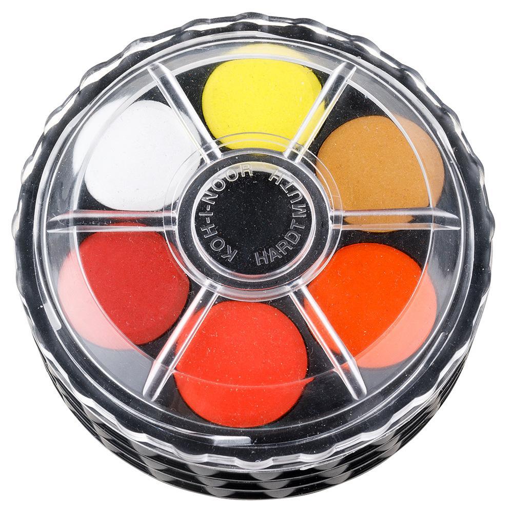 Koh-i-noor barvy vodové 22,5mm 18 odstínů kulaté