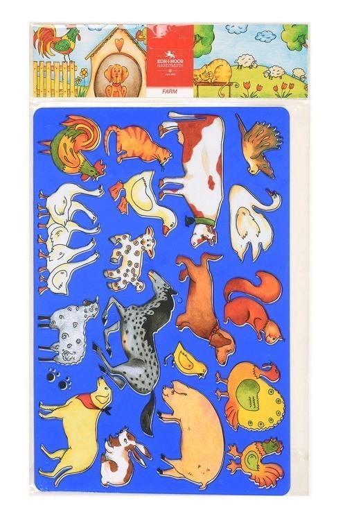 Koh-i-noor šablona 9820 farma - modrá