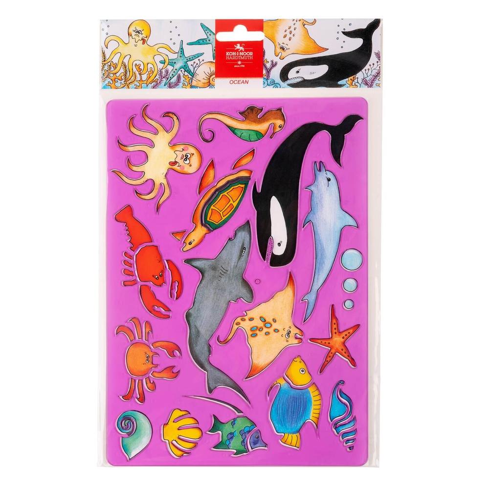 Koh-i-noor šablona 9820 oceán - fialová