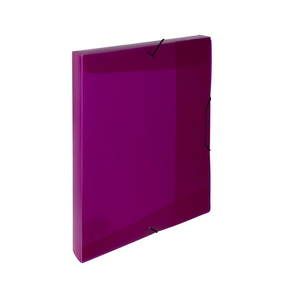 KARTON P+P box na spisy PP OPALINE A4 magenta