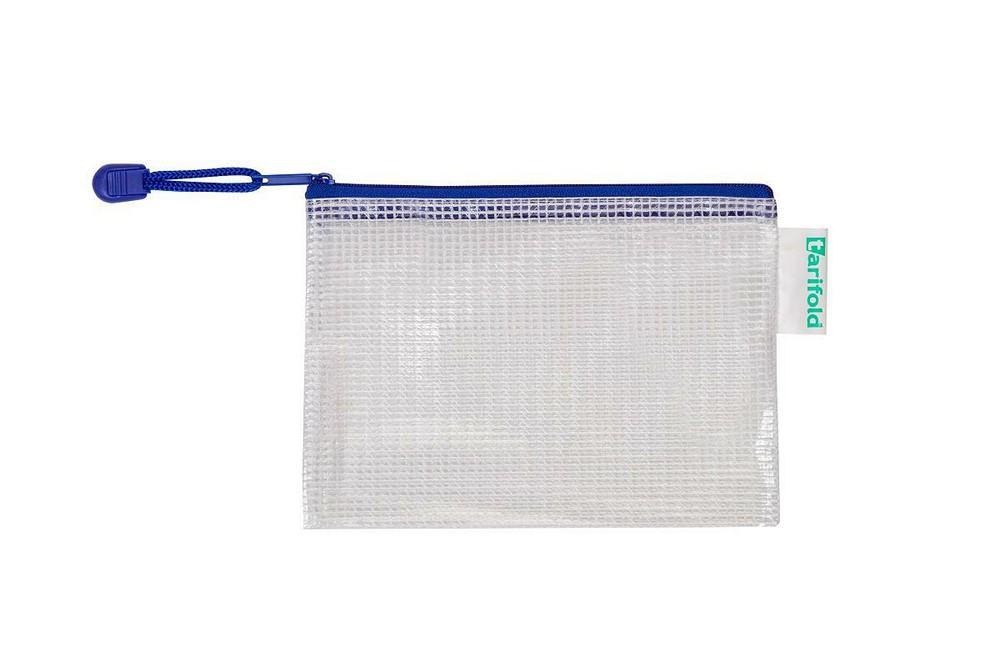 Djois spisovka síťovaná se zipem A5 modrá