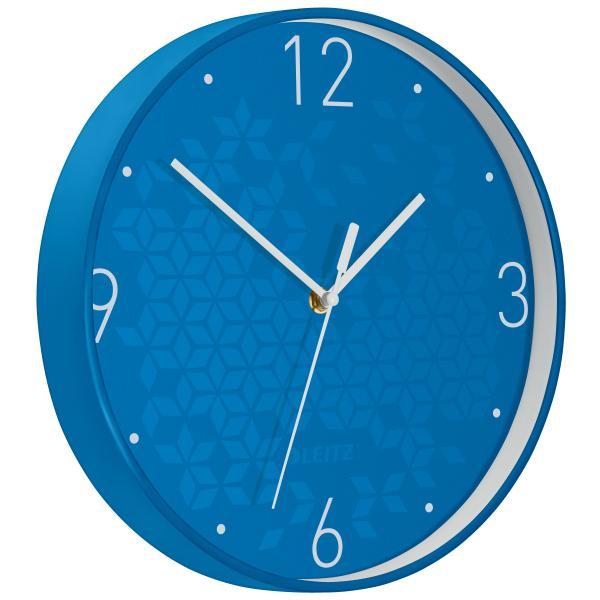 Leitz hodiny nástěnné WOW modré