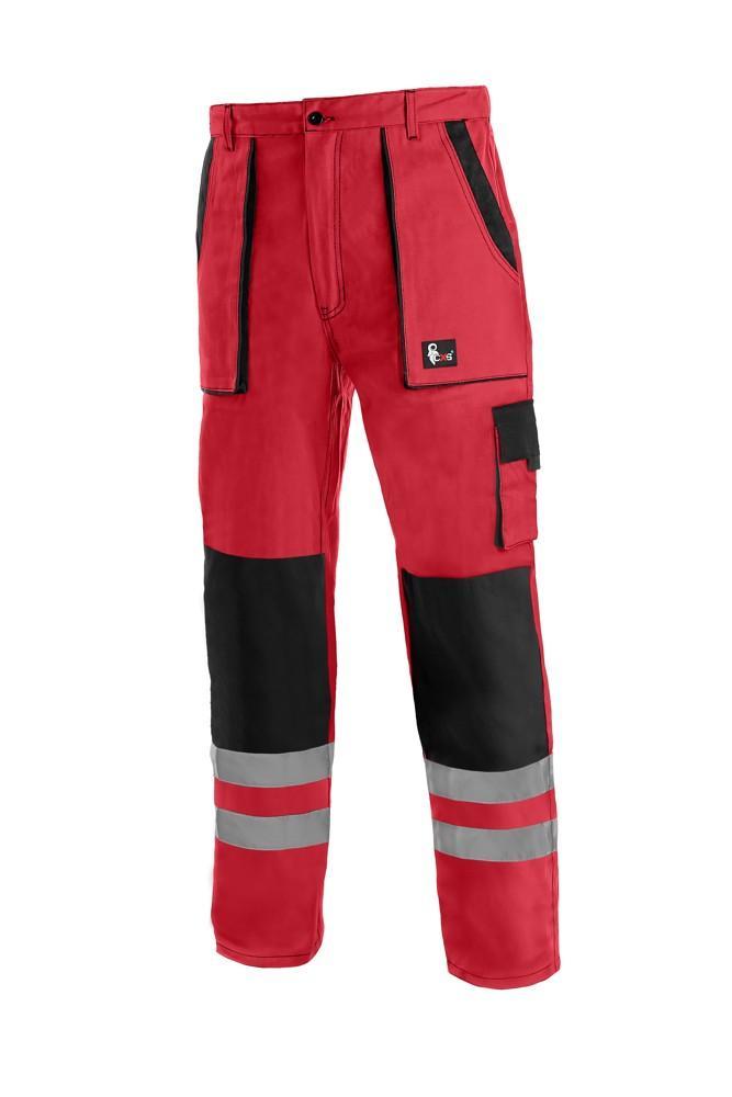 CXS kalhoty LUXY BRIGHT, pánské, červeno-černé vel. 58