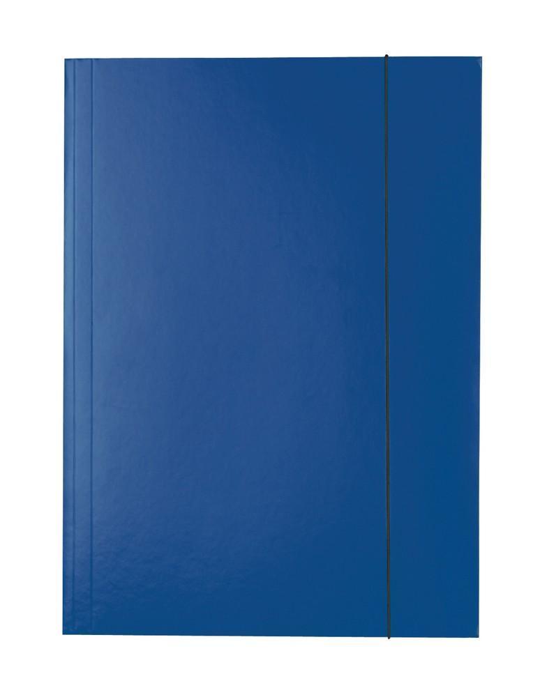 Esselte mapa se 3 klopami a svislou gumičkou tmavě modrá