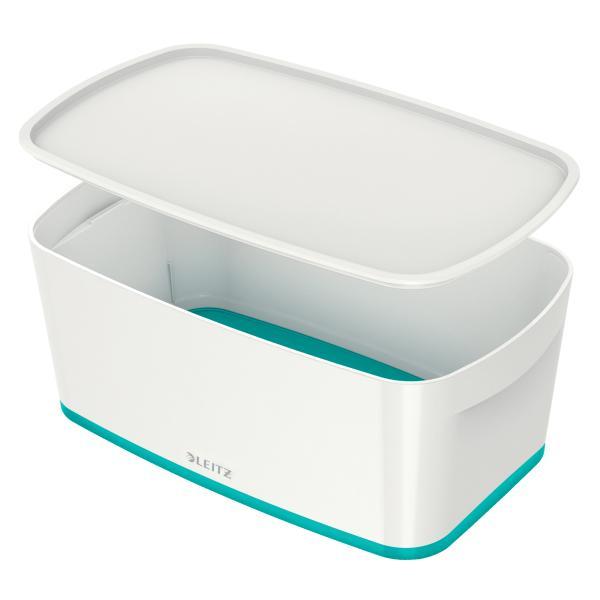 Leitz box úložný s víkem MyBox S bílý/ledově modrý