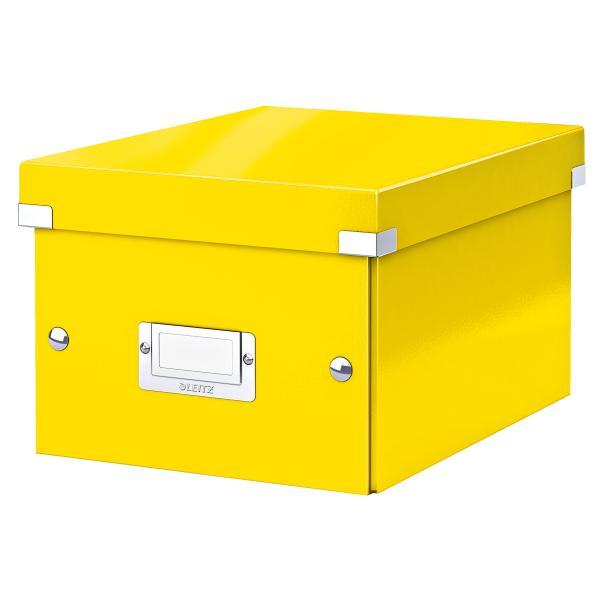 Leitz krabice CLICK & STORE WOW malá archivační, žlutá