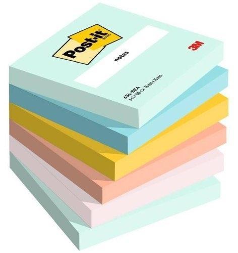 Post-it blok samolepicí 76 x 76/6 ks osvěžující barvy Beachside