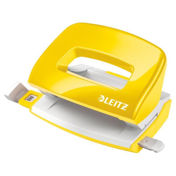 Leitz mini děrovač NeXXt WOW 5060 žlutý 10 listů