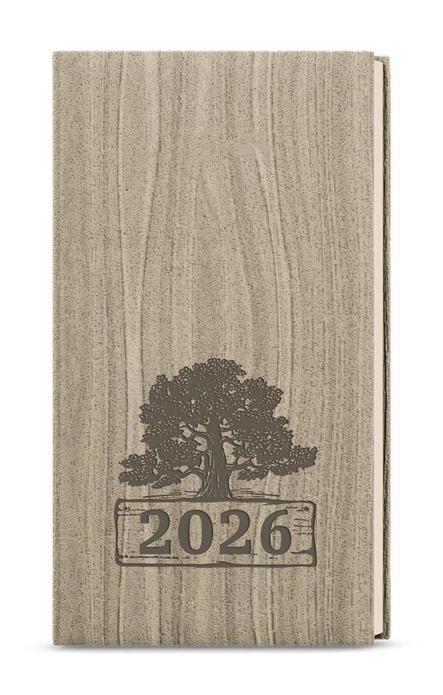 Baloušek Tisk diář týdenní Jakub Wood kapesní světle hnědý