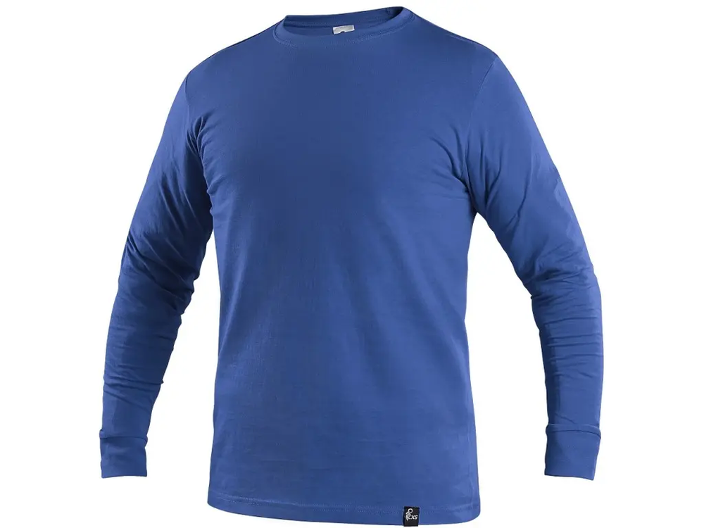 CXS tričko PETR, pánské, dluhý rukáv, středně modré 