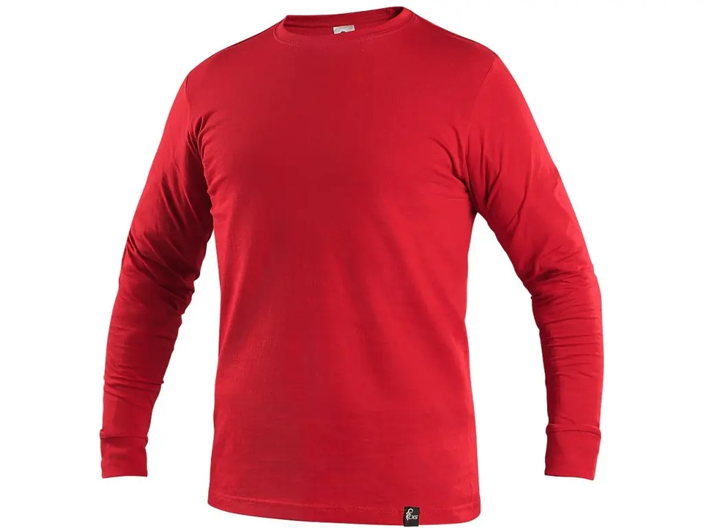 CXS tričko PETR, pánské, dluhý rukáv, červené 