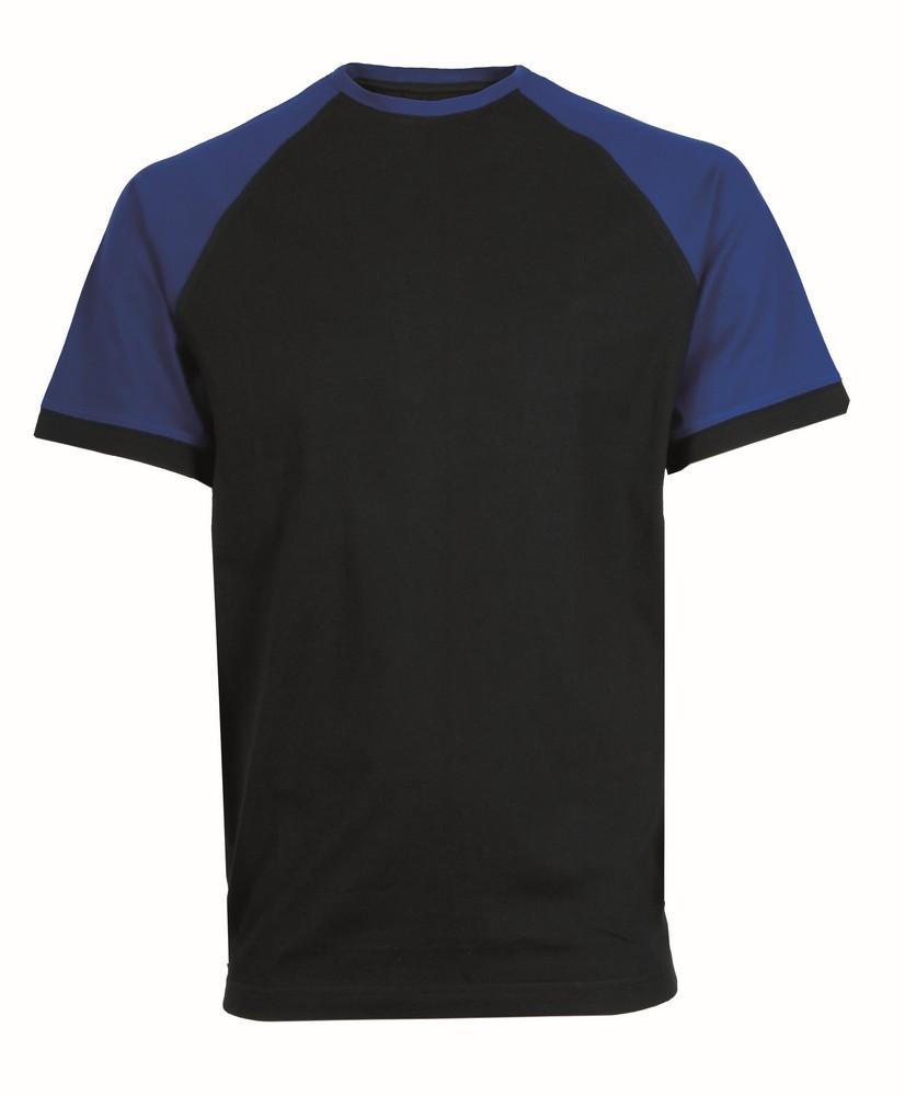 Tričko OLIVER, pánské, krátký rukáv, černo-modré 