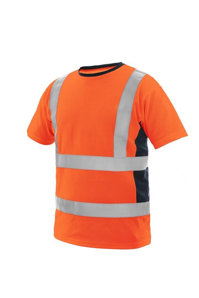 CXS tričko EXETER, pánské, výstražné, oranžovo-modré 