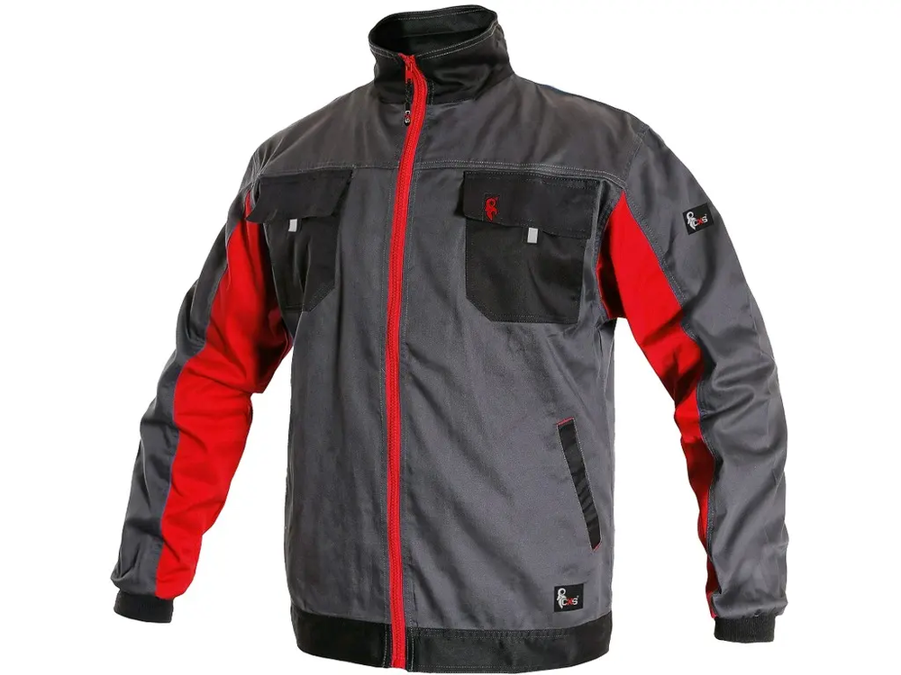 CXS blůza PHOENIX PERSEUS, pánská, šedo-červená 