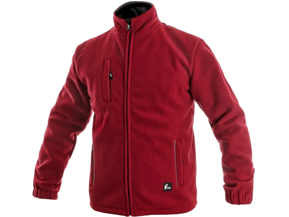 CXS bunda OTAWA, pánská, fleecová, červená 