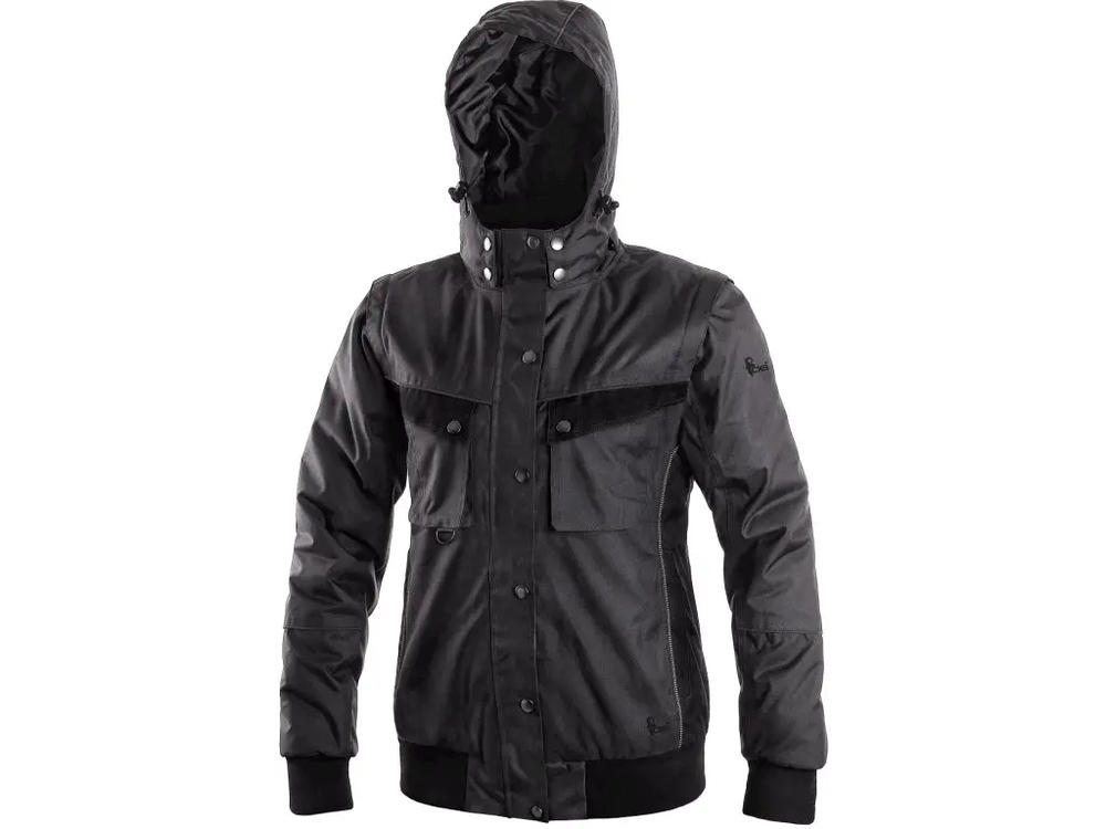 CXS bunda IRVINE, dámská, zimní, šedo-černá 