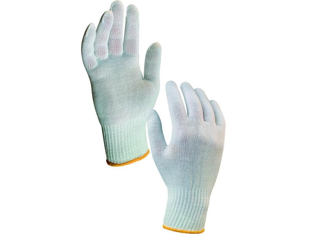 CXS rukavice KASA, úpletové, bílé 