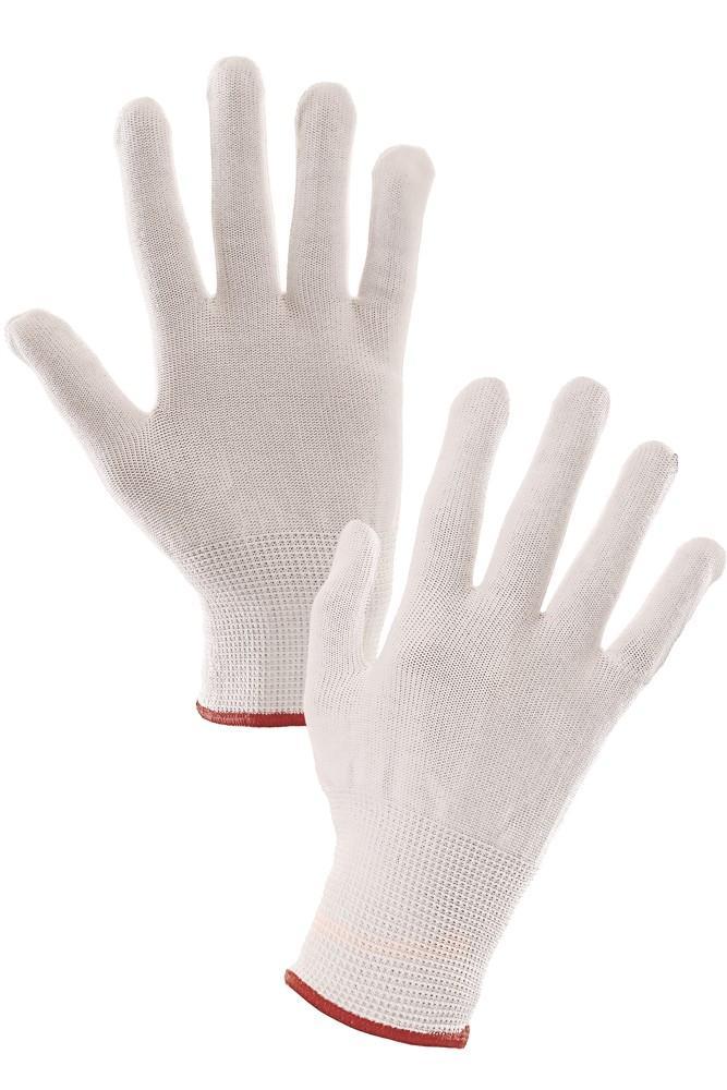 CXS rukavice SAWA, úpletové, bílé 