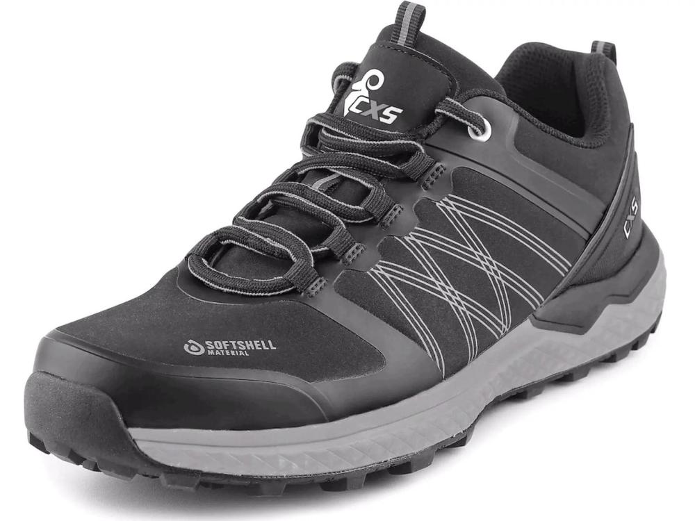 CXS obuv polobotka SPORT, softshellová, černo-šedá 