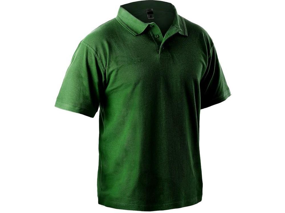 CXS polokošile MICHAEL, pánská, krátký rukáv, lahvově zelená 