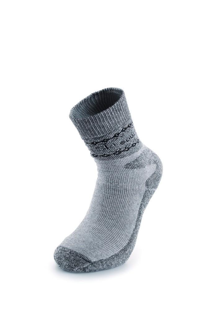CXS ponožky SKI, funkční, zimní, froté chodidlo, šedé 