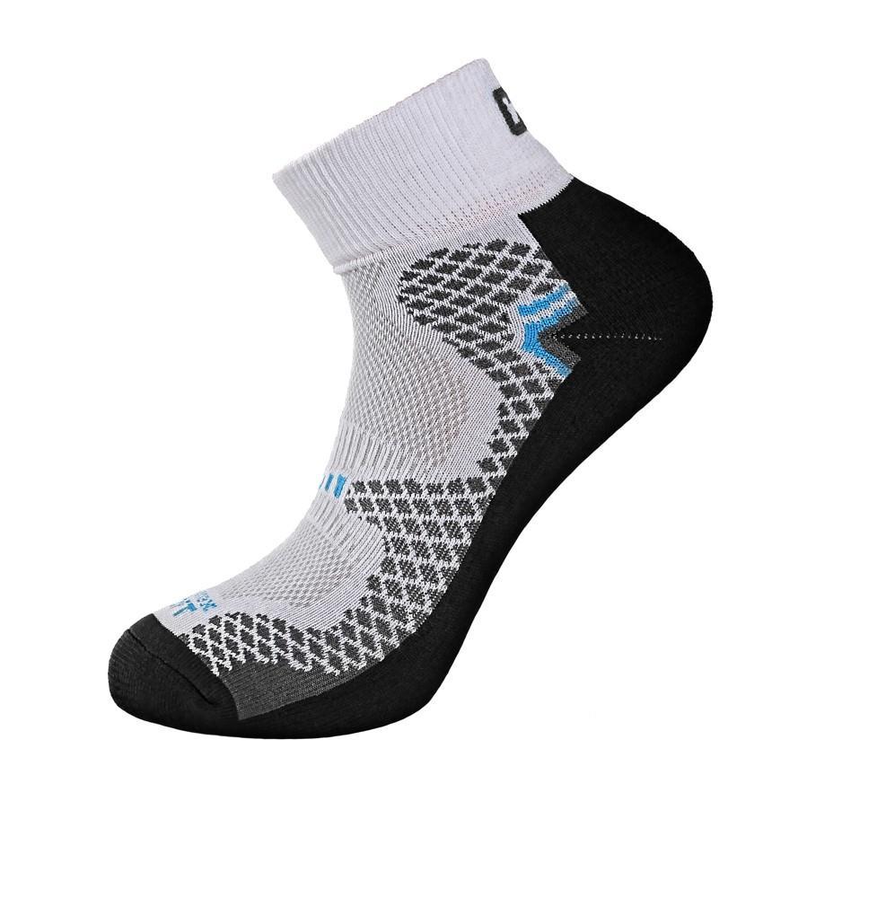 Ponožky SOFT, funkční, snížené, bílo - modré 