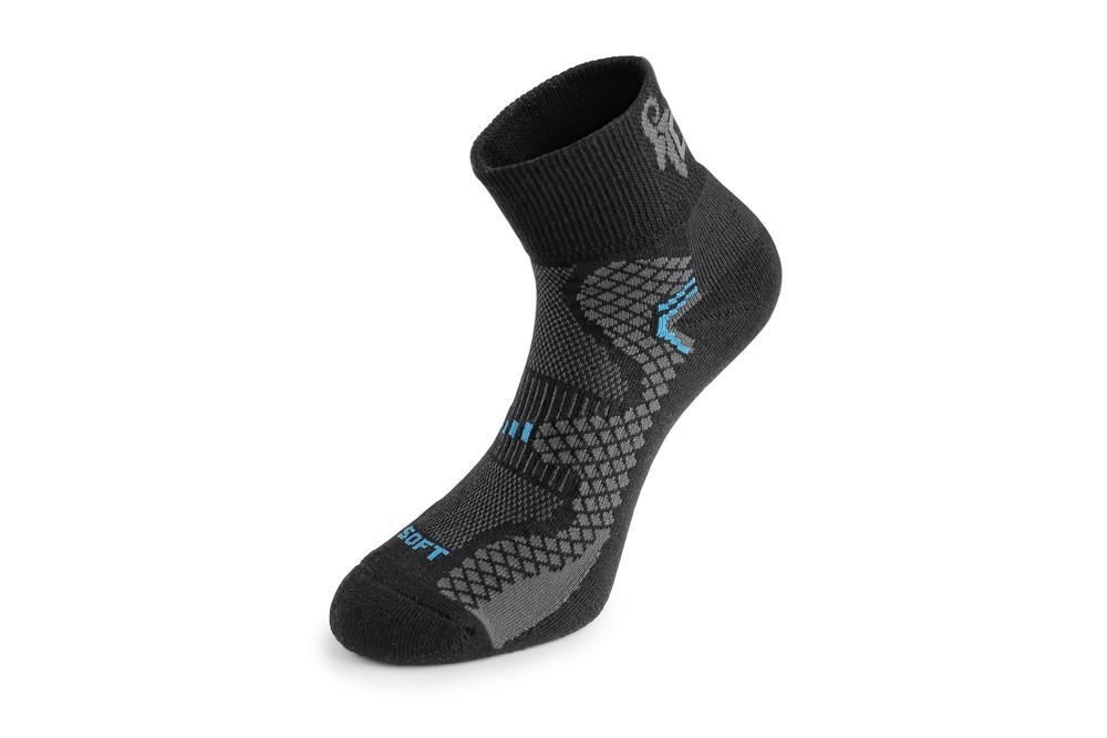 Ponožky SOFT, funkční, snížené, černo - modré 