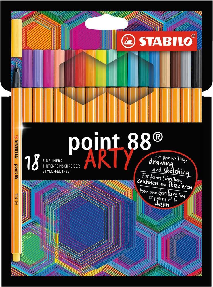 Jemný liner STABILO point 88 ARTY 18 barev