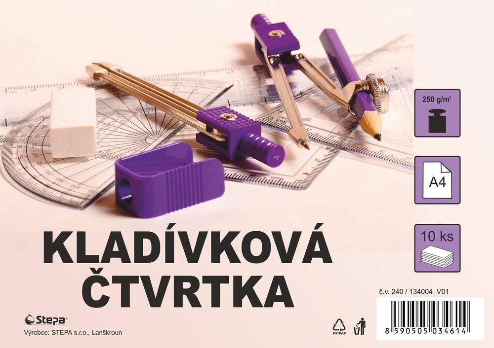 Kladívková čtvrtka A4 250g 10 l.