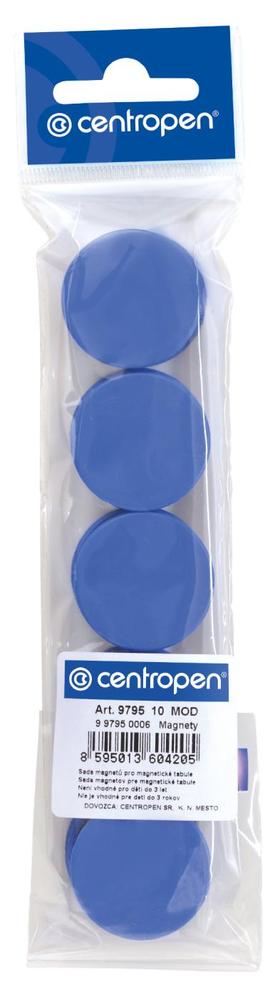 Centropen magnety 9795/10 pr. 30 mm / 10 ks, modré