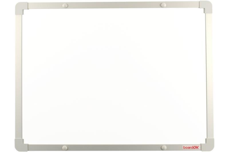 boardOK keramická tabule na fixy se stříbrným rámem 60x45 cm