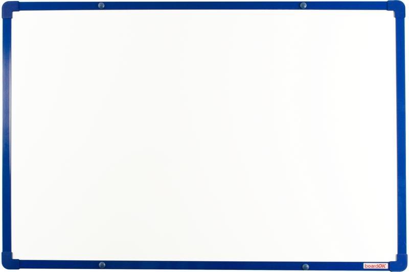 boardOK magnetická keramická tabule na fixy s modrým rámem 60x90 cm