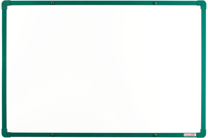 boardOK magnetická keramická tabule na fixy se zeleným rámem 60x90 cm