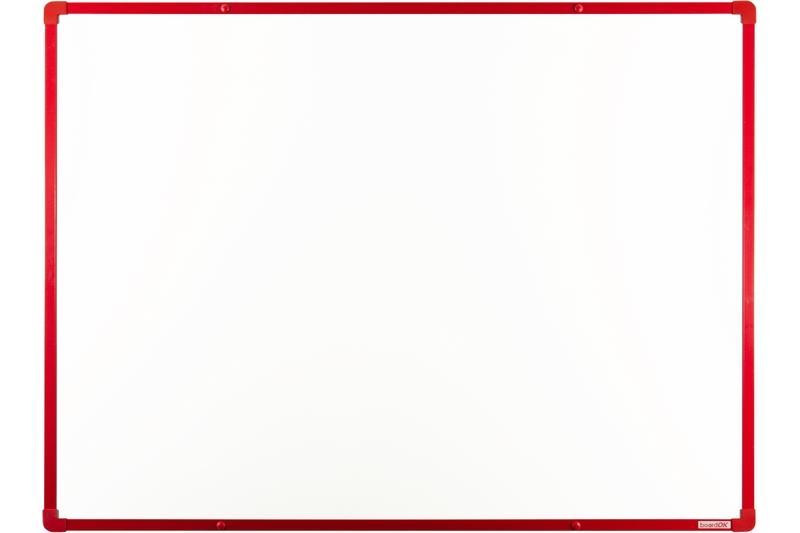 boardOK magnetická lakovaná tabule na fixy s červeným rámem 120x90 cm