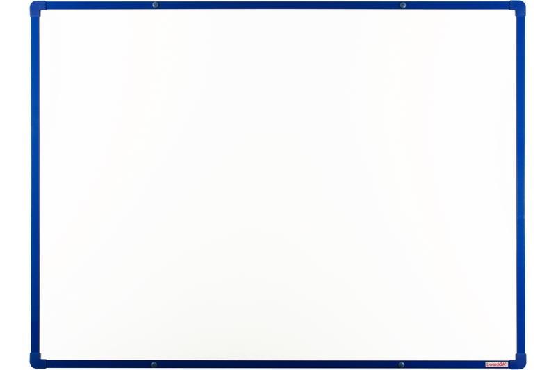 boardOK magnetická keramická tabule na fixy s modrým rámem 120x90 cm