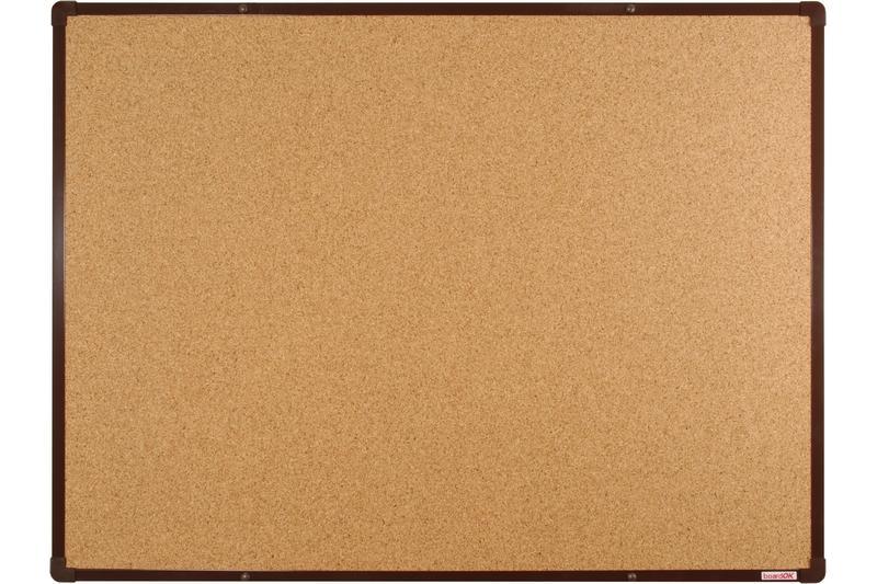 boardOK korková nástěnka s hnědým rámem 120x90 cm