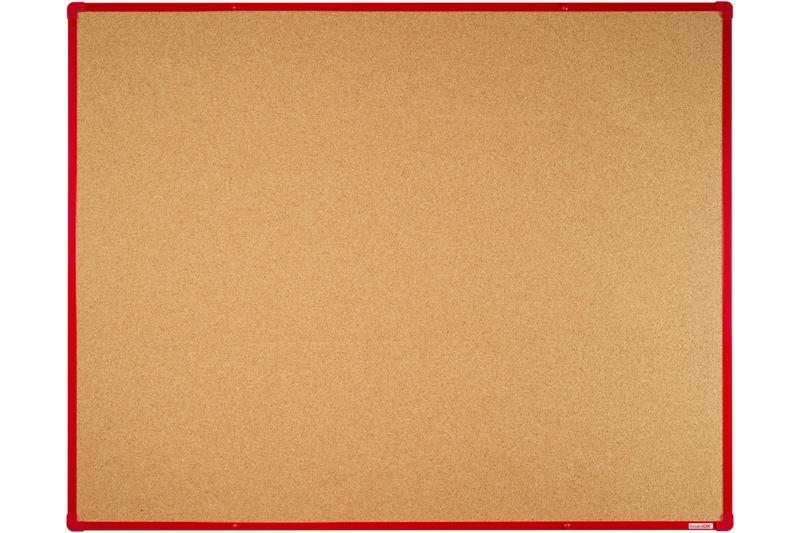 boardOK korková nástěnka s červeným rámem 150x120 cm