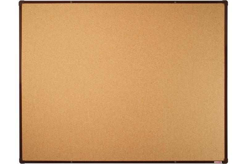 boardOK korková nástěnka s hnědým rámem 150x120 cm