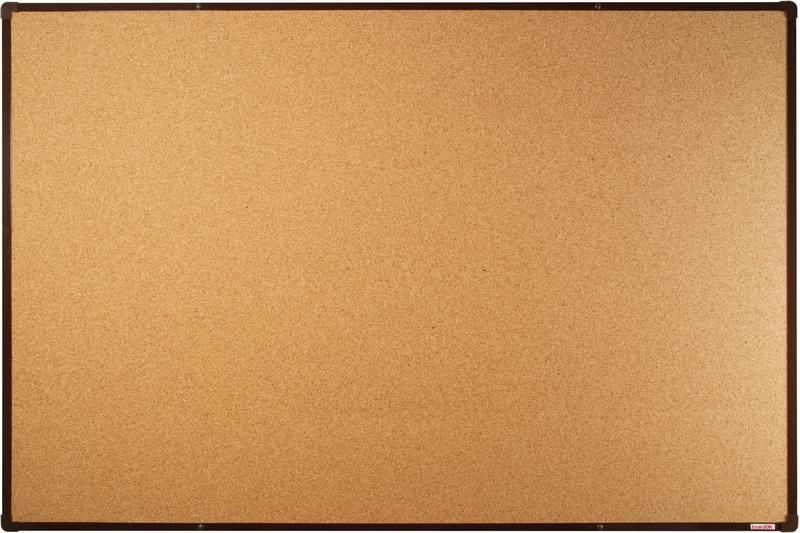 boardOK korková nástěnka s hnědým rámem 180x120 cm